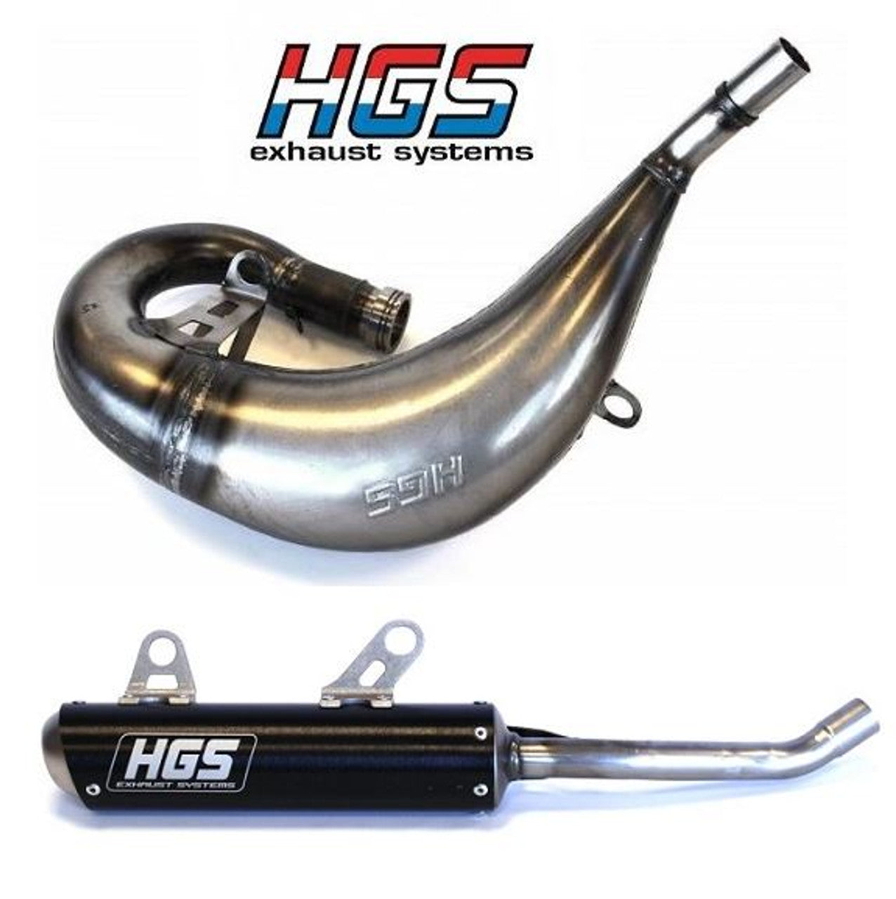 HGS EXHAUST SYSTEM 2002-2025> YZ250 WITH BLACK MUFFLER – P1 Moto NZ