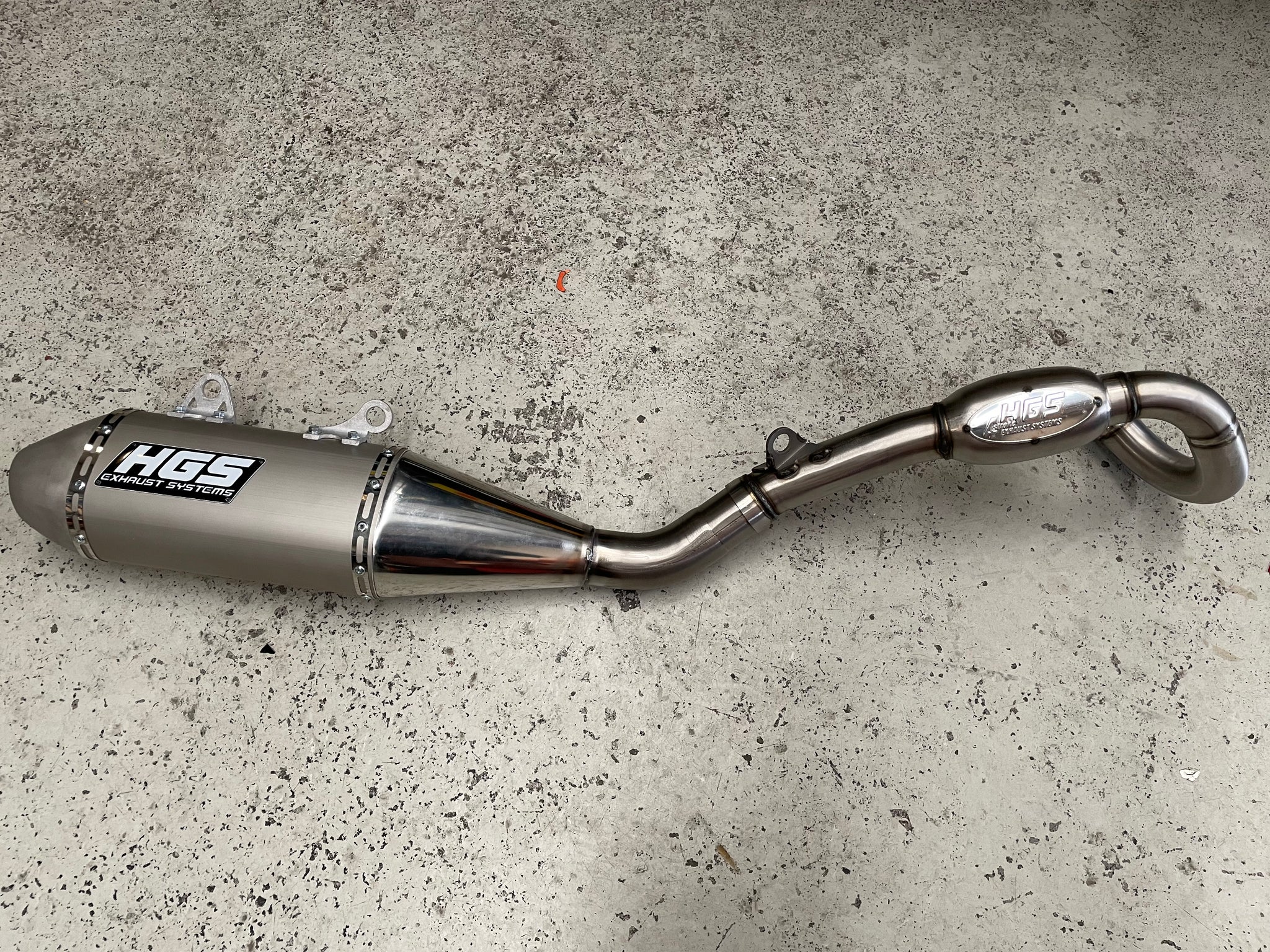 Slade Racing Hgs HGS STAINLESS EXHAUST SYSTEM WITH STEEL CAP 2019-2022 250SXF – P1 Moto NZ